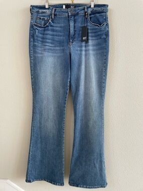 NWT Kut From The Kloth High Rise Flare Denim Jeans Size 16
